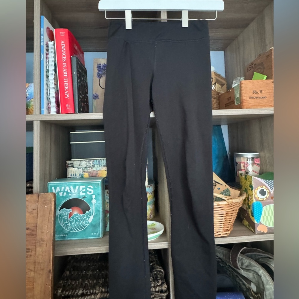 Girls - 90 Degrees, black leggings size M (10)